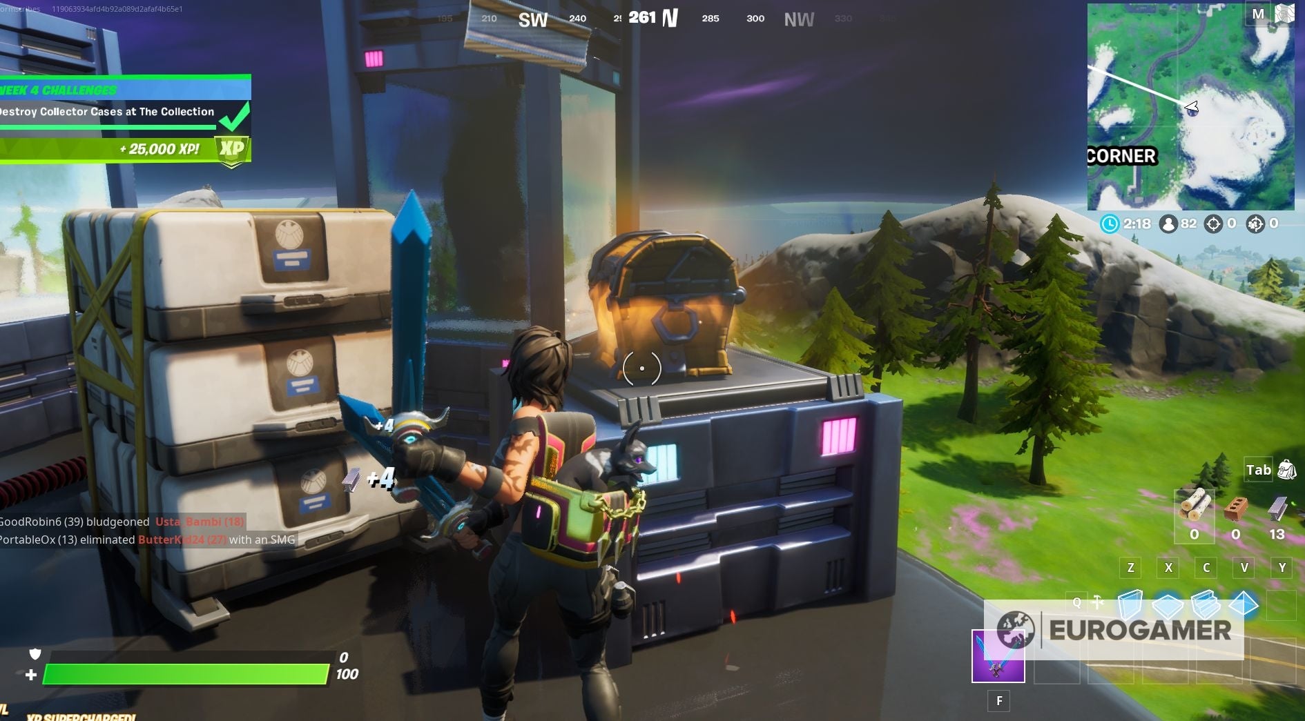 Fortnite The Collection Location Where To Destroy Collector Cases